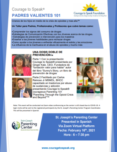 Courage to Speak Parenting Presentation in Spanish with St ...
