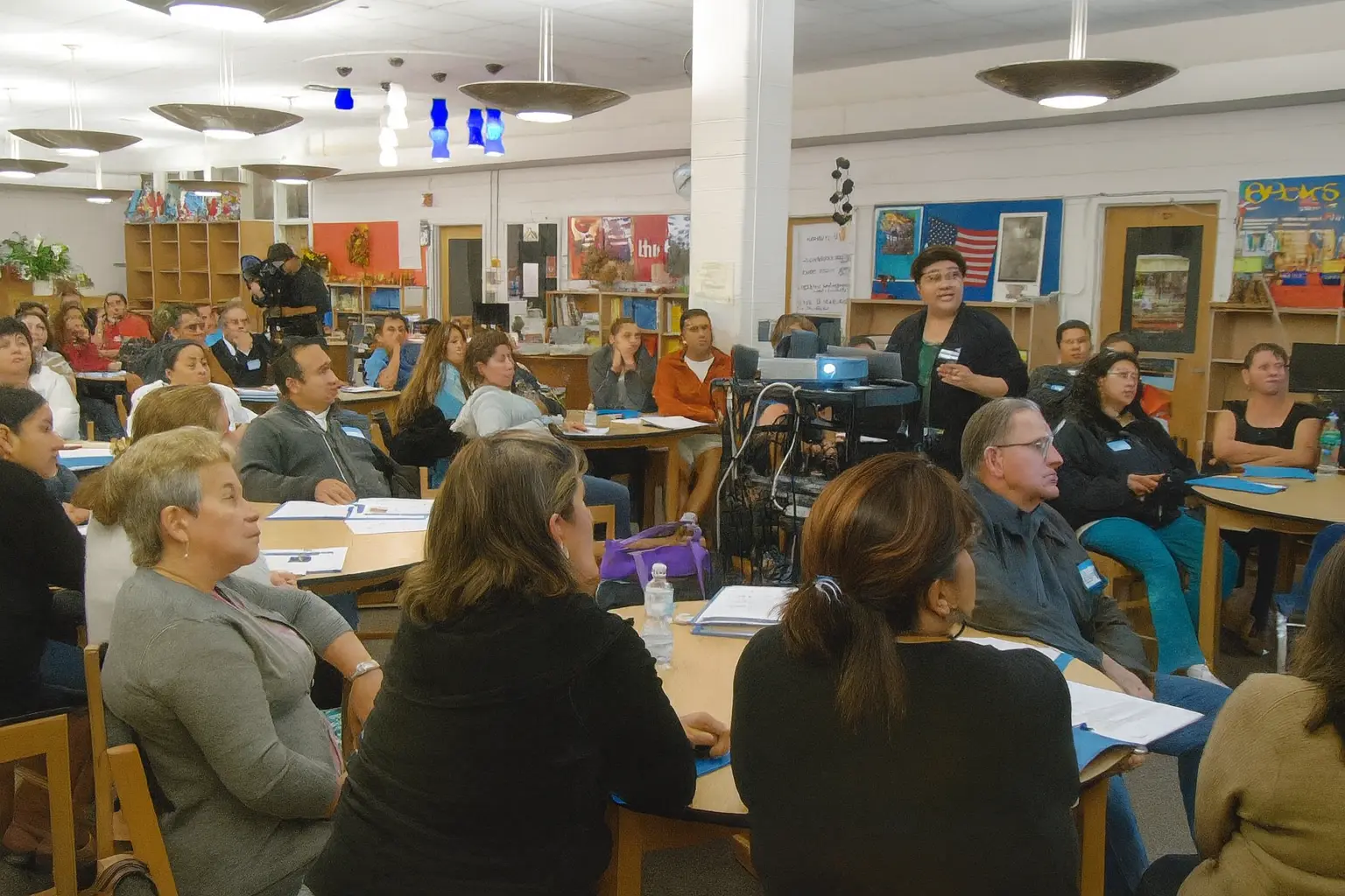 Parents attending a Courageous Parenting 101® substance use prevention program